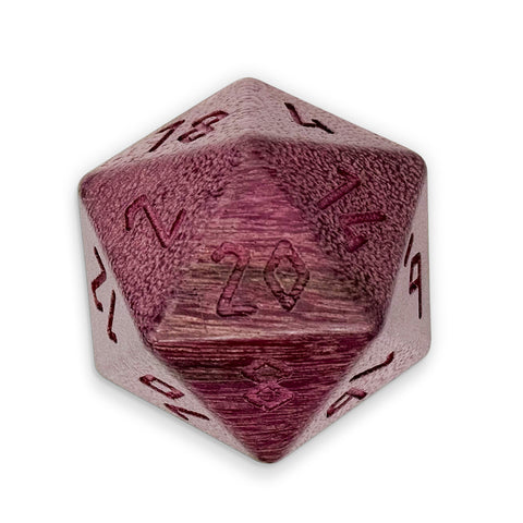 Purple Heart - Boulder® 45mm Wooden Dice