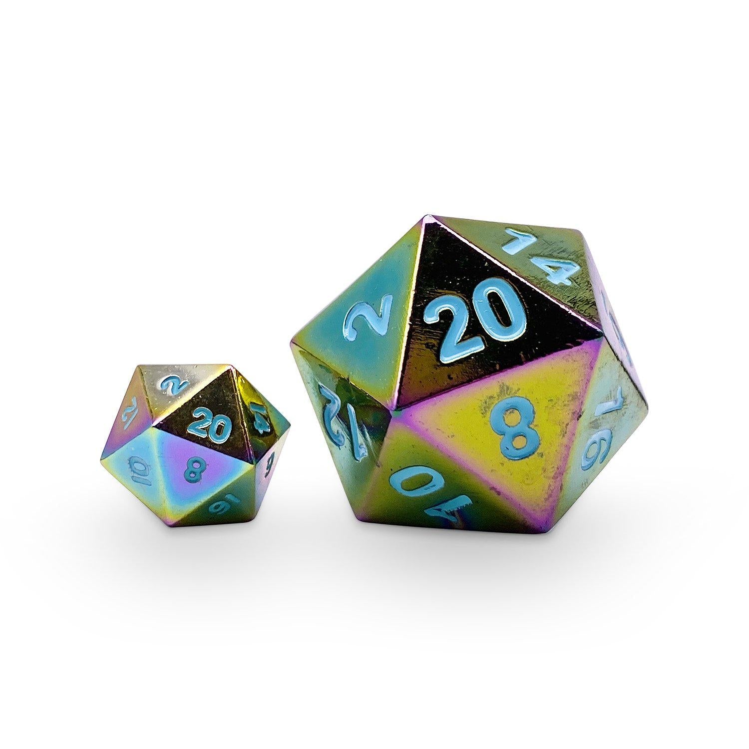 Queens Treasure - Boulder® 45mm D20 Metal Dice - NOR 00854