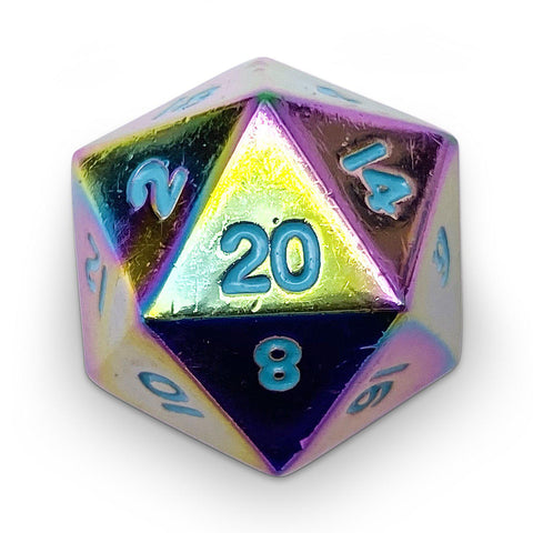 Single Alloy D20 in Queens Treasure by Norse Foundry