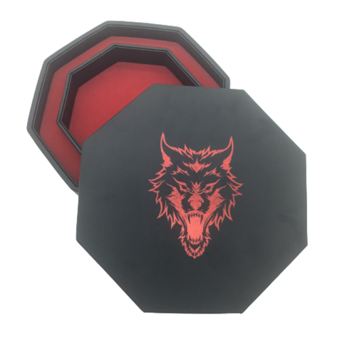 Red Fenrir Tray of Holding™ Dice Tray by Norse Foundry