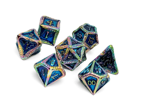 Pirate Dice - Rogue Wave 7 Piece RPG set Alloy Dice