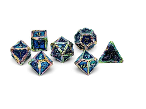 Pirate Dice - Rogue Wave 7 Piece RPG set Alloy Dice