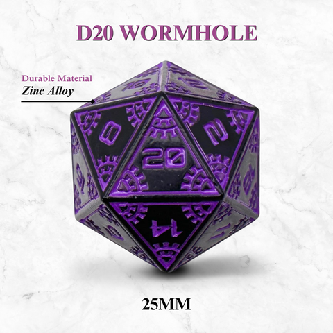 Space Dice Meteor Runestones™ - 25mm D20 - Wormhole