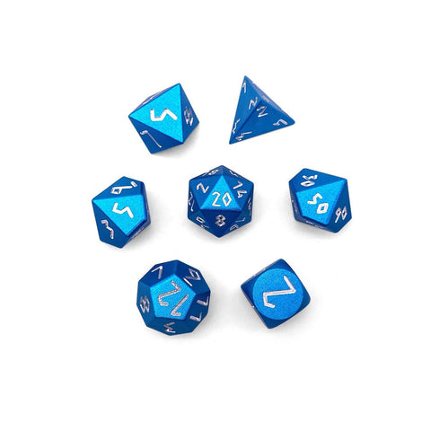 Sea Teal - Pebble™ 10mm Set 6063 Aluminum Dice