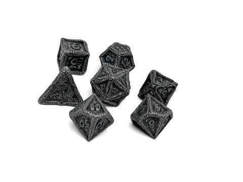 Pirate Dice - Shipwreck Treasures 7 Piece RPG set Alloy Dice