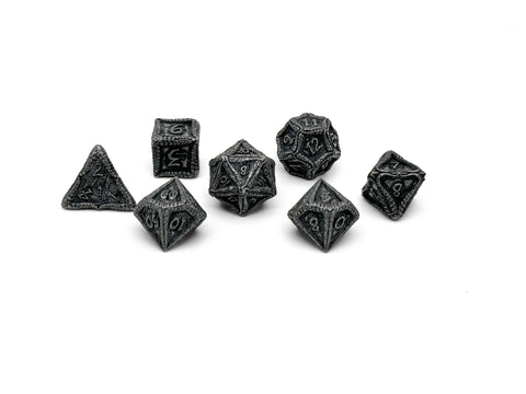 Pirate Dice - Shipwreck Treasures 7 Piece RPG set Alloy Dice