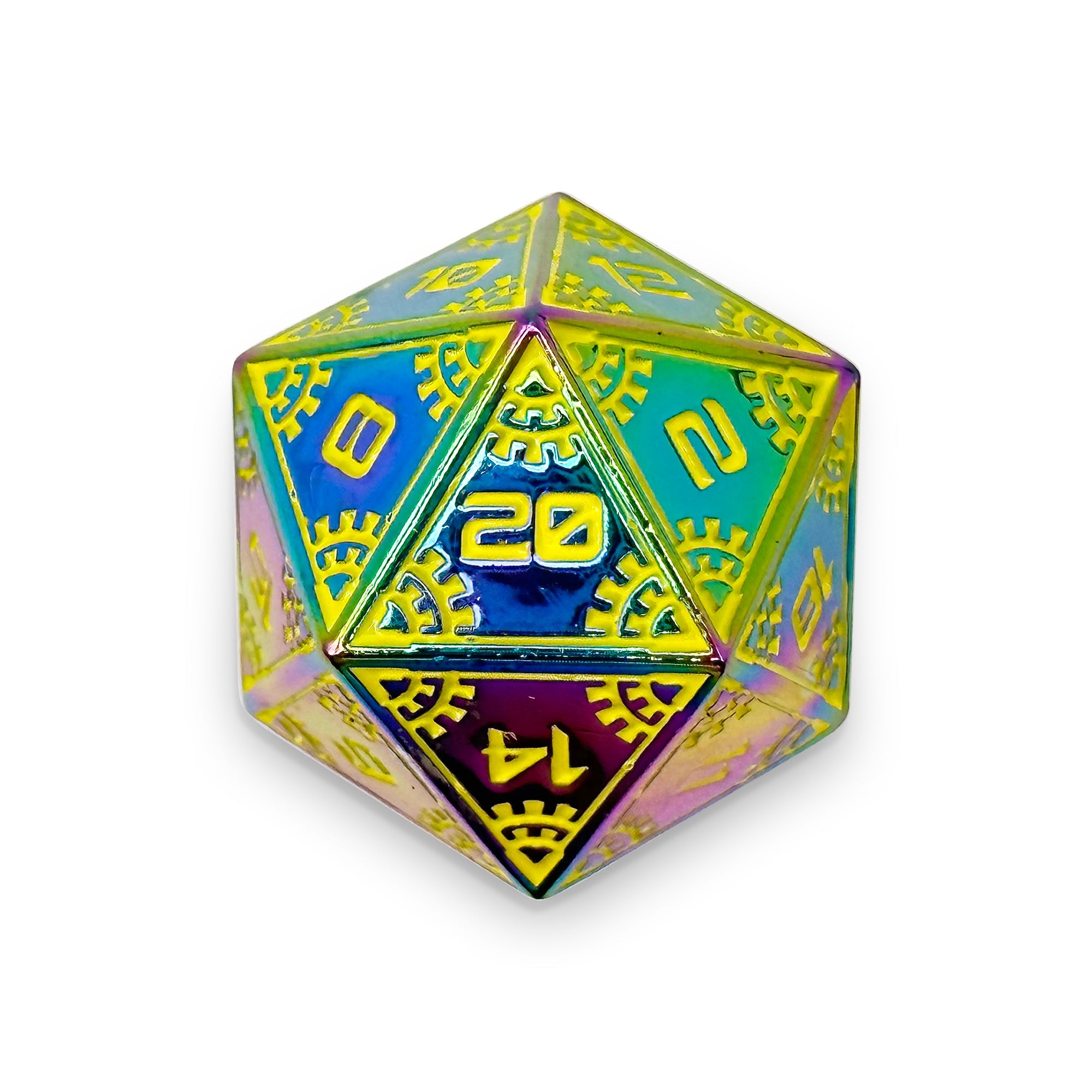 Space Dice Meteor Runestones™ - 25mm D20 - Solar Flare - NOR 00829