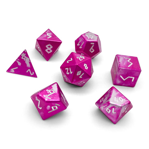 Sugar Bomb - 7 Piece RPG Set 6063 Aluminum Wondrous Dice