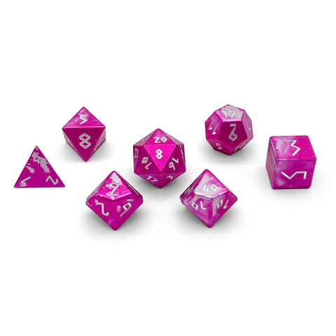 Sugar Bomb - 7 Piece RPG Set 6063 Aluminum Wondrous Dice