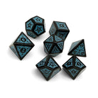 Sylvan Weaver - Black Obsidian-Gemstone Dice-DND-Dungeon & Dragons-Dice Set-Norse Foundry