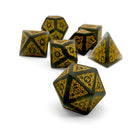 Sylvan Weaver - Frosted Shattered Smoke-Glass Dice-DND-Dungeon & Dragons-Dice Set-Norse Foundry