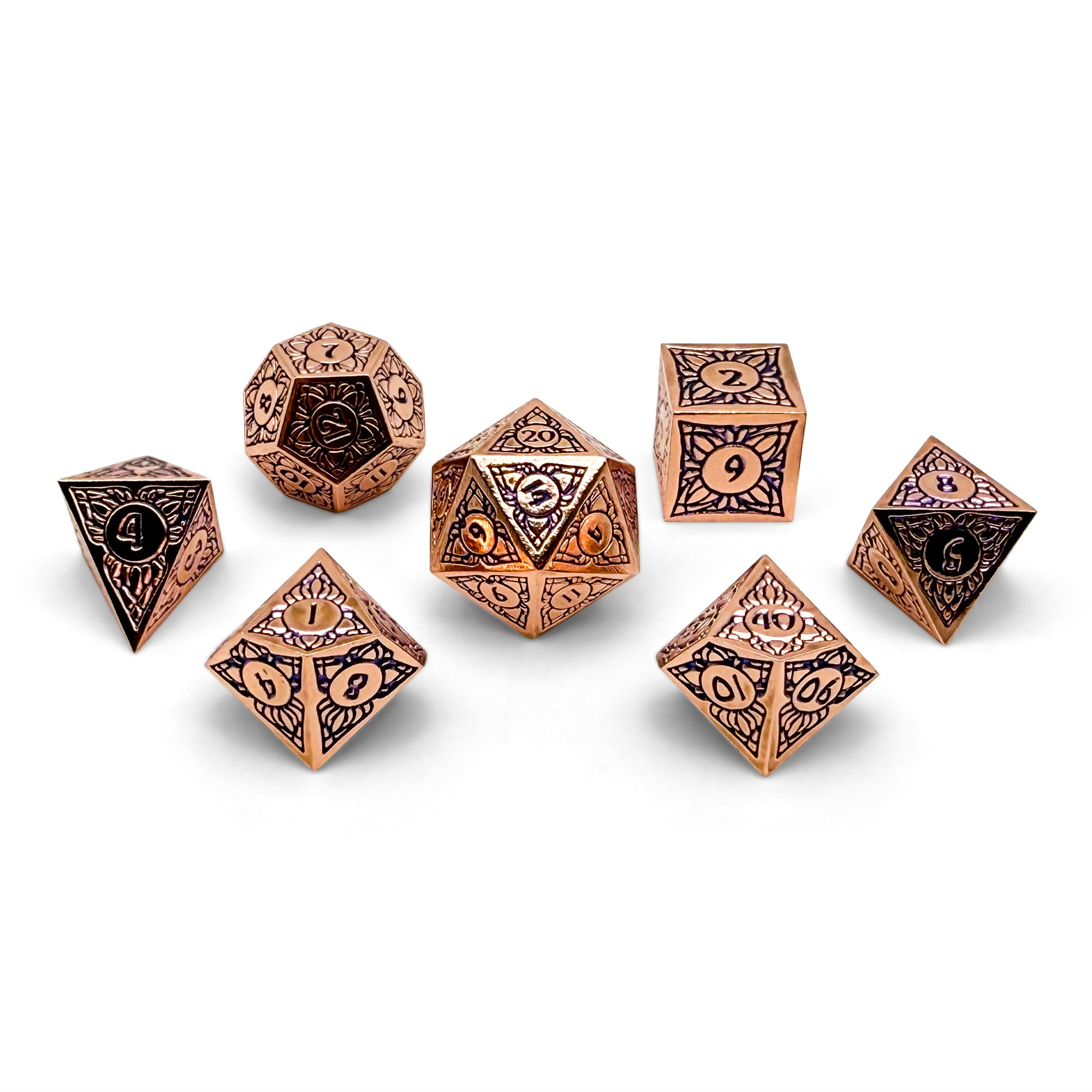 Sylvan Weaver - Lunar Shadows-Alloy Dice-DND-Dungeon & Dragons-Dice Set-Norse Foundry