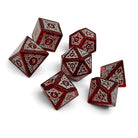 Sylvan Weaver - Shattered Garnet Zircon-Glass Dice-DND-Dungeon & Dragons-Dice Set-Norse Foundry