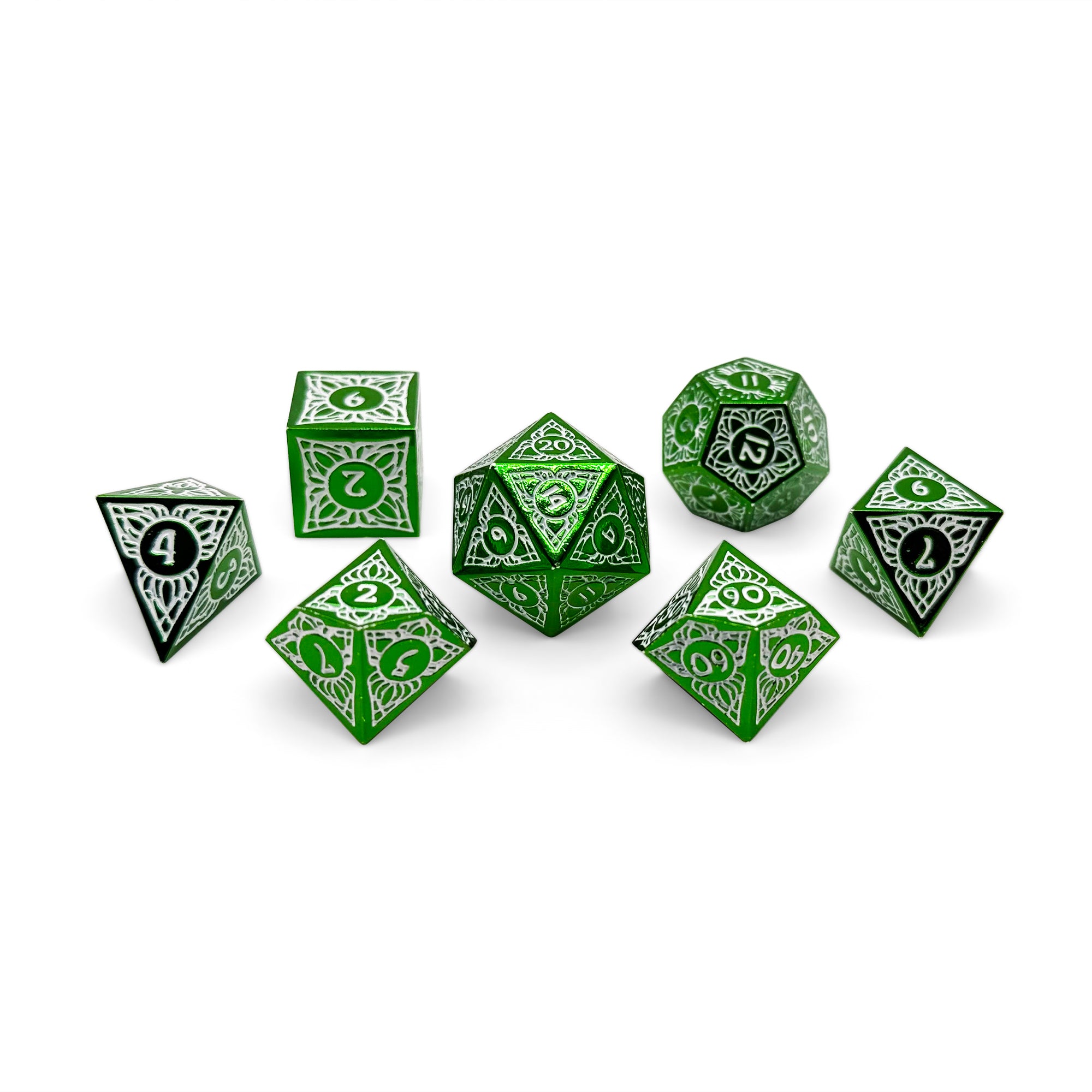 Sylvan Weaver - Springtide-Alloy Dice-DND-Dungeon & Dragons-Dice Set-Norse Foundry