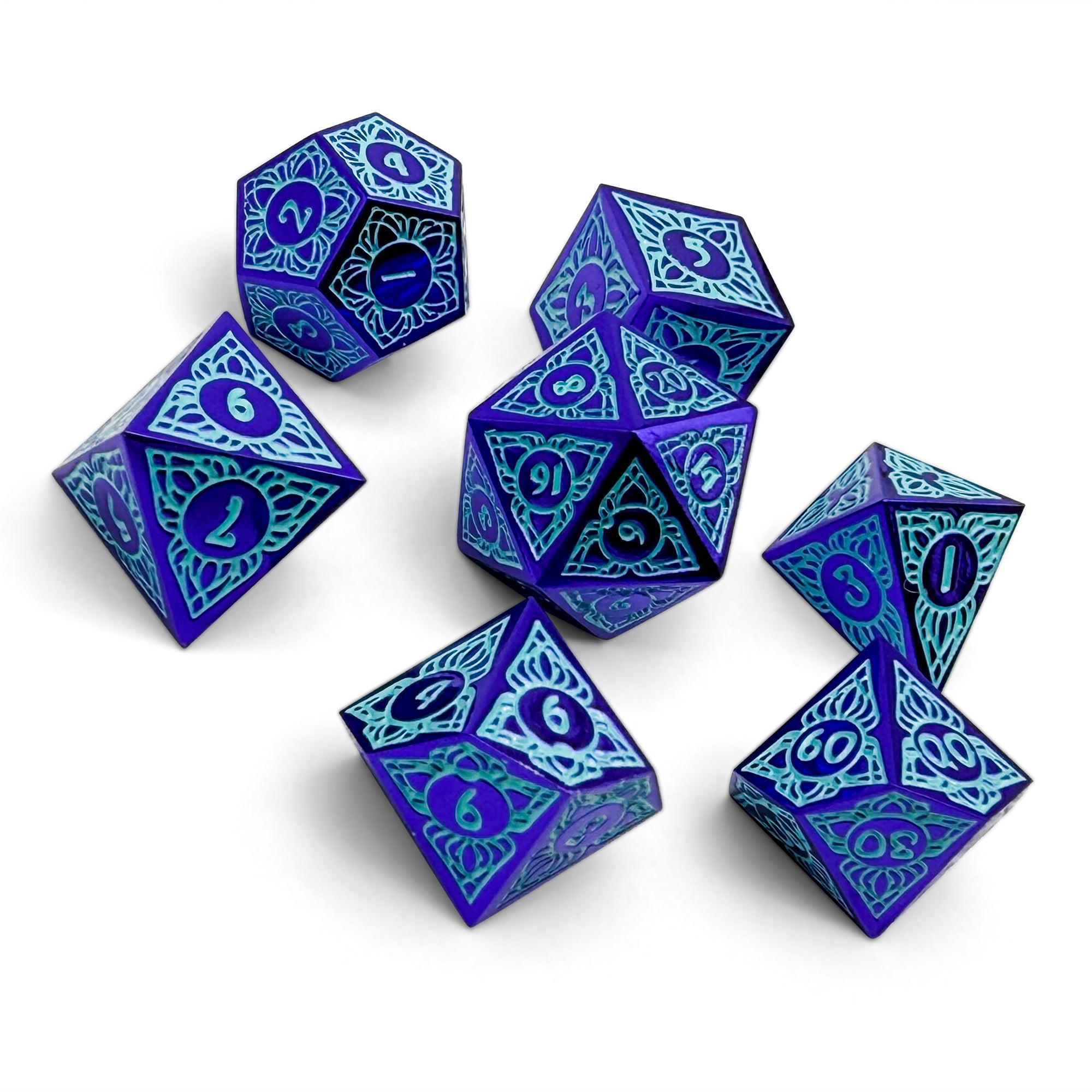 Sylvan Weaver - Twilight Bloom-Alloy Dice-DND-Dungeon & Dragons-Dice Set-Norse Foundry