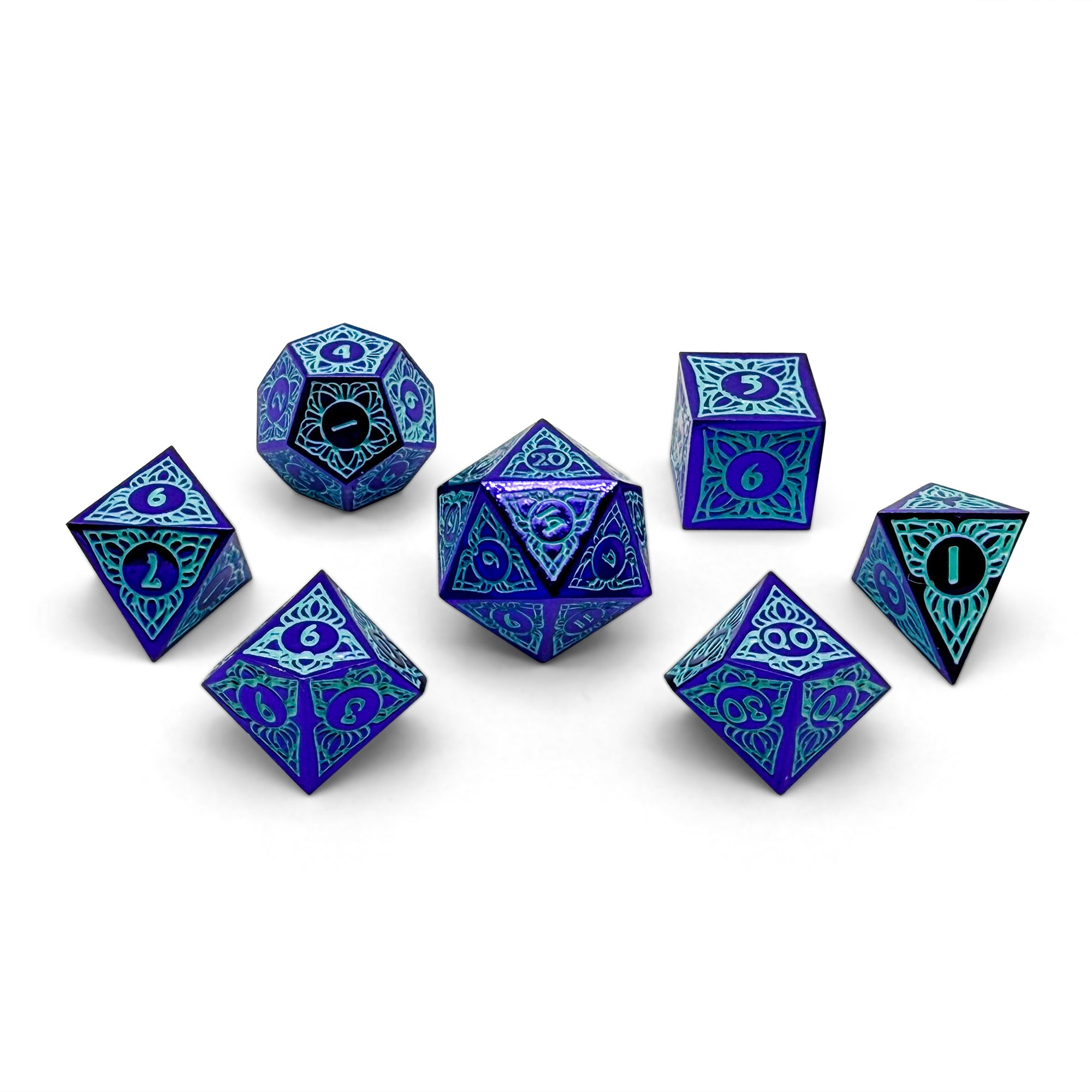 Sylvan Weaver - Twilight Bloom-Alloy Dice-DND-Dungeon & Dragons-Dice Set-Norse Foundry