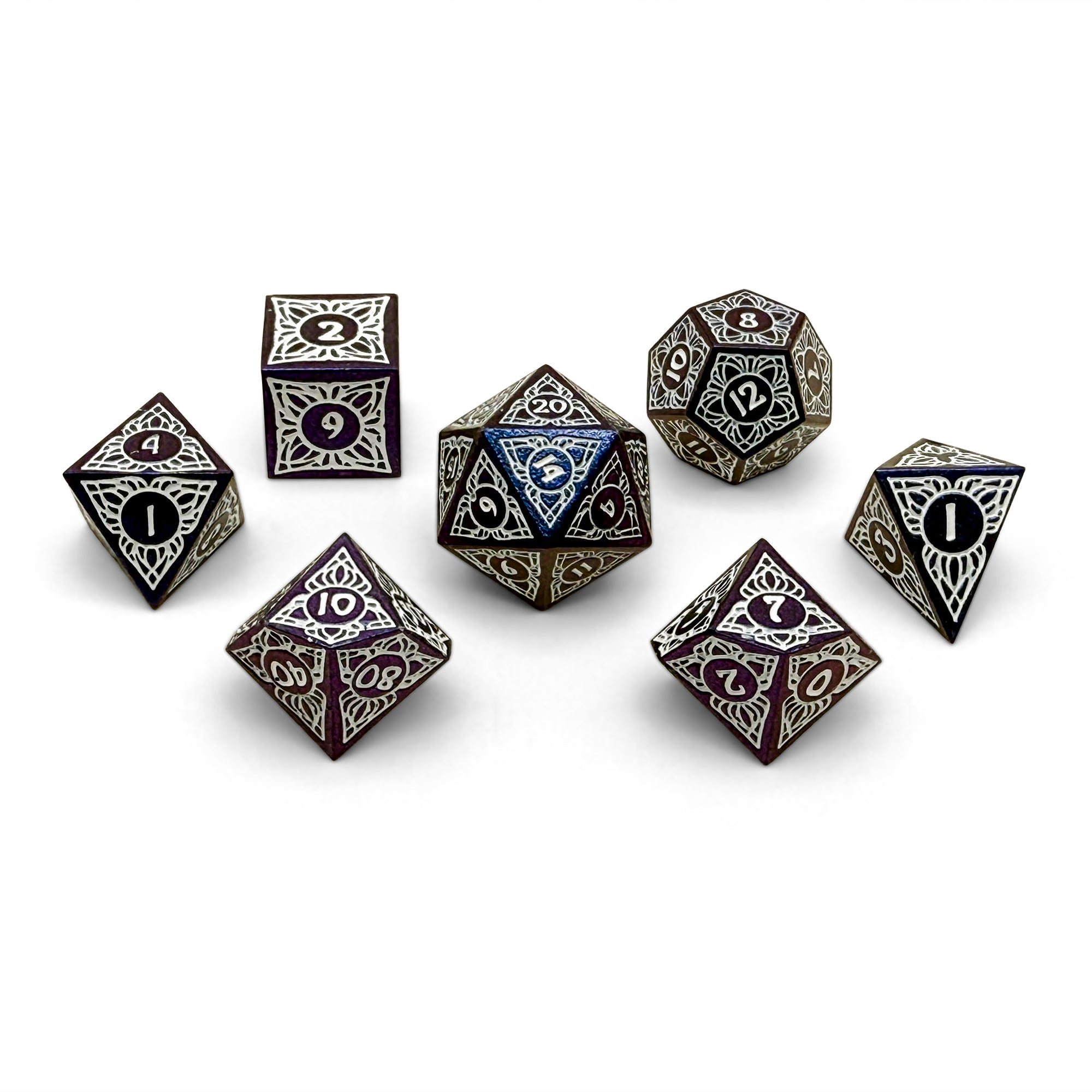 Sylvan Weaver - Wisp Caller-Alloy Dice-DND-Dungeon & Dragons-Dice Set-Norse Foundry