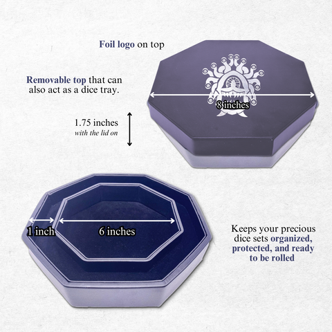 Silver Eye Tyrant - Tray of Holding™ Dice Tray by Norse Foundry