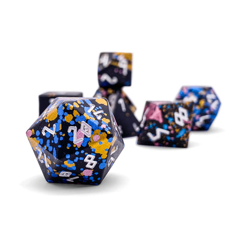 That 70s Die - 7 Piece RPG Set 6063 Aluminum Wondrous Dice