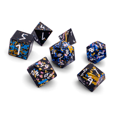 That 70s Die - 7 Piece RPG Set 6063 Aluminum Wondrous Dice