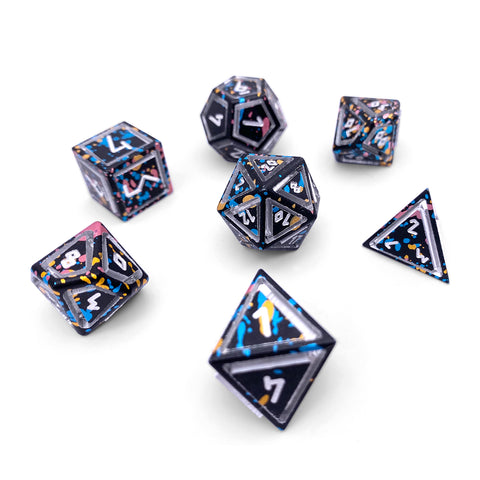 That 70s Die - 7 Piece RPG Set 6063 Aluminum Wondrous Dice