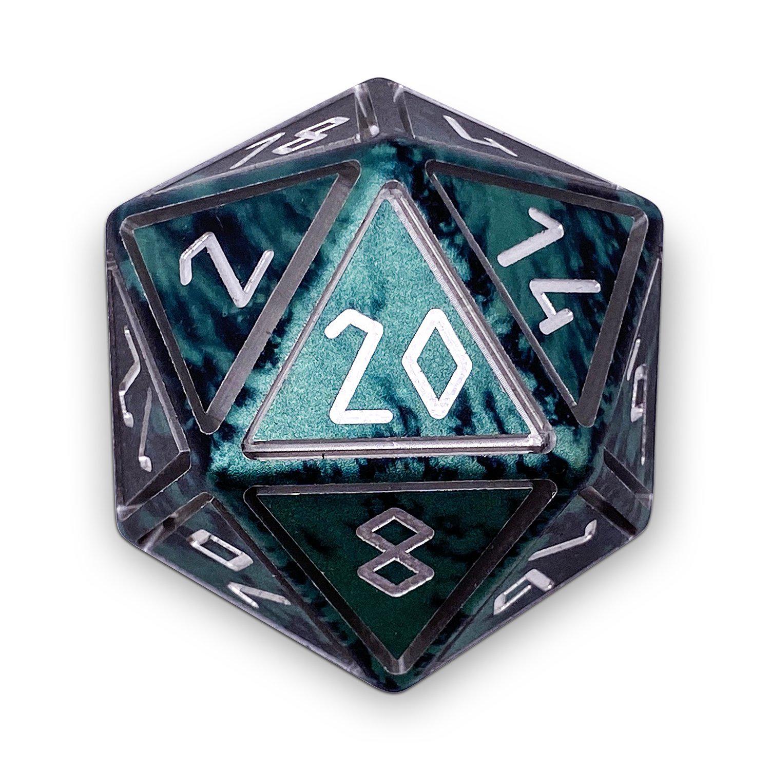 Trolls Blood - Nimbus™ Boulder® 55mm 6063 Aluminum Wondrous Dice - NOR 02588