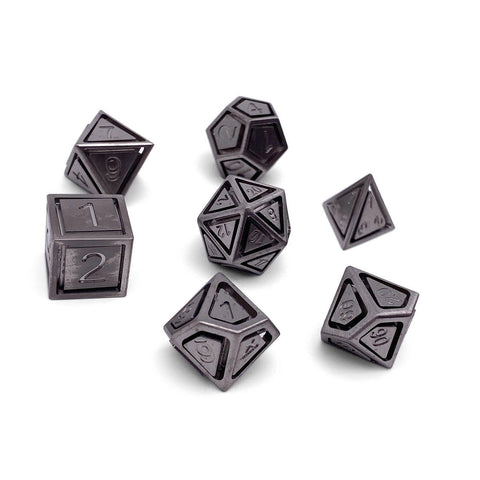 Tungsten - Nimbus™ 7 Piece RPG Set True Metal Dice