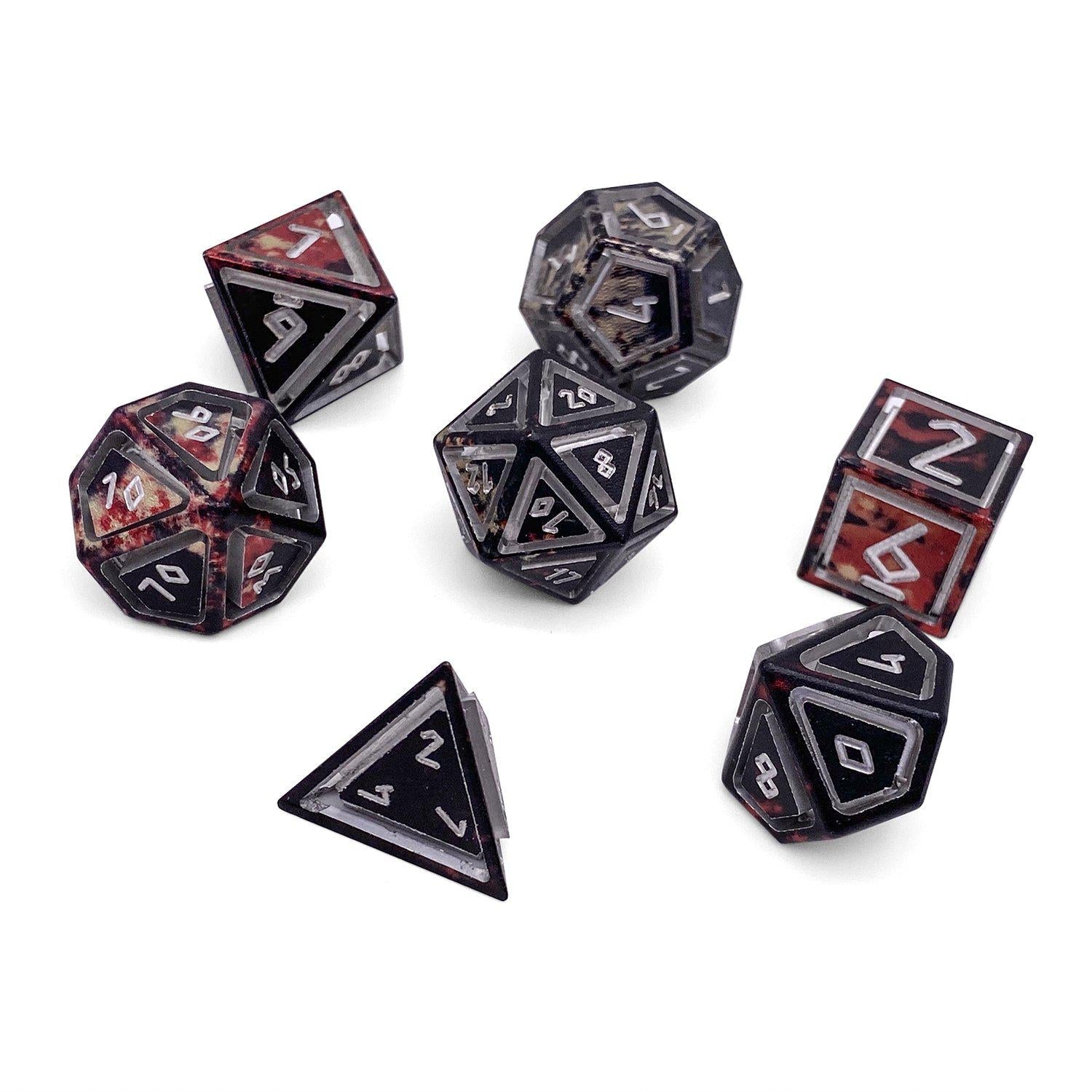 Vampire Lord - Nimbus™ 7 Piece RPG Set 6063 Aluminum Wondrous Dice - NOR 02537