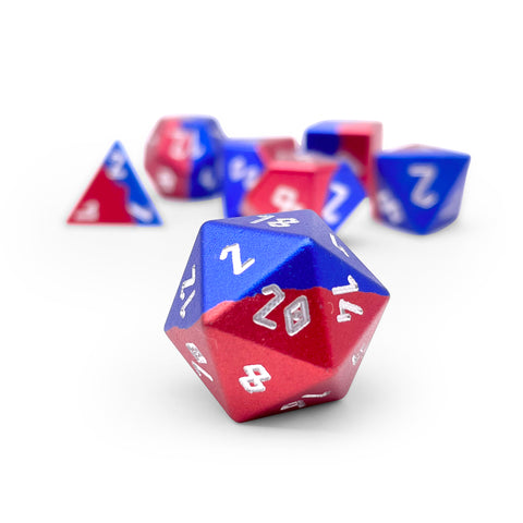 Web Slinger - 7 Piece RPG Set 6063 Aluminum Hybrid Dice