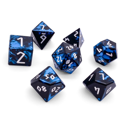 Willow O' Wisp - 7 Piece RPG Set 6063 Aluminum Wondrous Dice