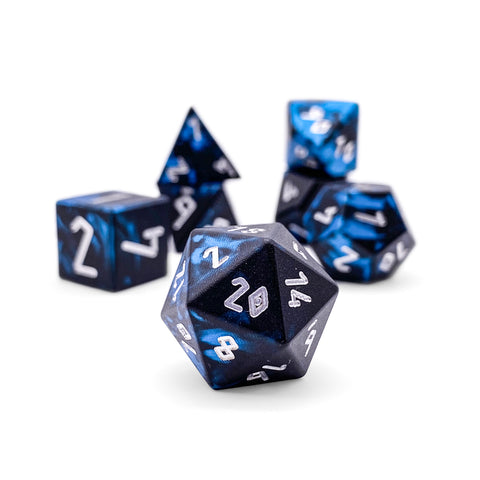 Willow O' Wisp - 7 Piece RPG Set 6063 Aluminum Wondrous Dice