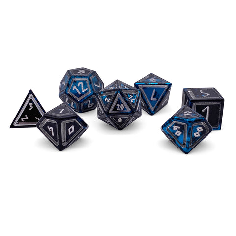 Willow O' Wisp - Nimbus™ 7 Piece RPG Set 6063 Aluminum Wondrous Dice