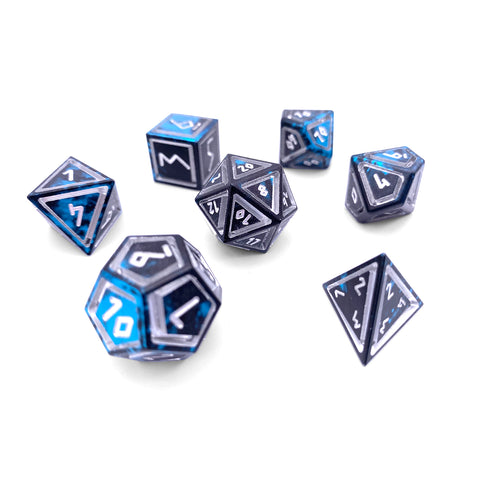 Willow O' Wisp - Nimbus™ 7 Piece RPG Set 6063 Aluminum Wondrous Dice