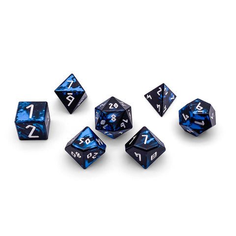 Willow O' Wisp - 7 Piece RPG Set 6063 Aluminum Wondrous Dice