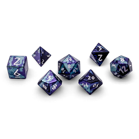 Witches Cauldron - 7 Piece RPG Set 6063 Aluminum Wondrous Dice