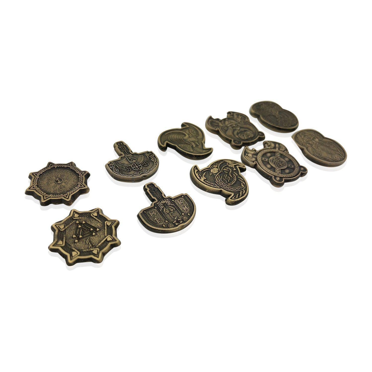 Adventure Coins - Norse Metal Coins Set of 10-RPG Coins-Norse Foundry-Metal Coins-DND Coins-TTRPG Coins