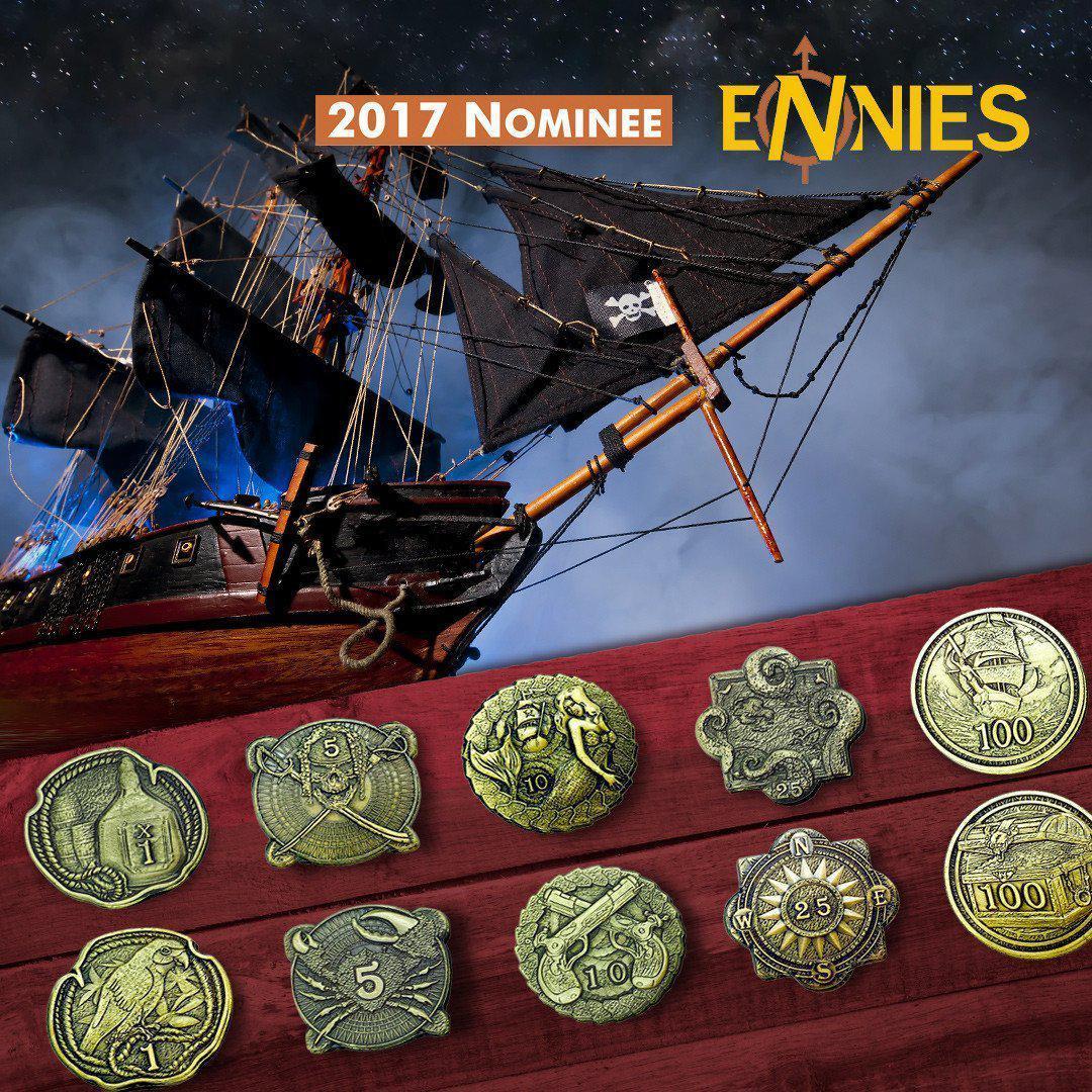 Adventure Coins – Pirates Metal Coins Set of 10-RPG Coins-Norse Foundry-Metal Coins-DND Coins-TTRPG Coins