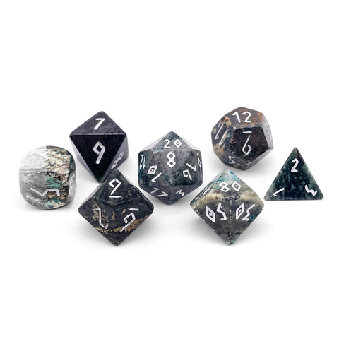 African Turquoise - 7 Piece RPG Set TruStone Dice