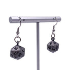 Aged Mithiral - Ioun Stone D20 Dice Earrings by Norse Foundry - NOR 03457