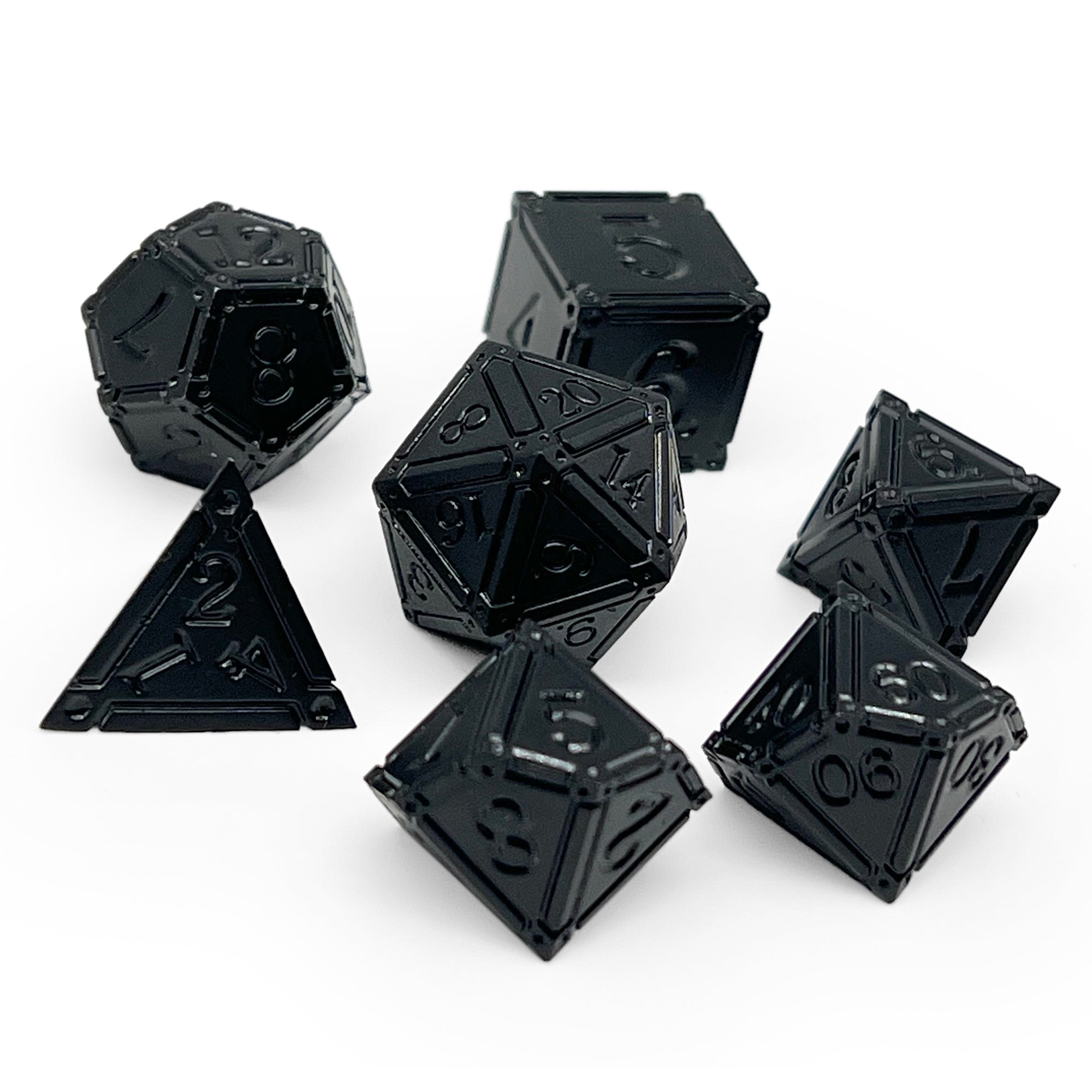 Ironworks - Animate Dead 7 Piece RPG set Alloy Dice - NOR 00413