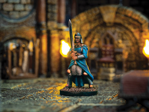 Astrid - Human Heavy Armored 28mm Miniature by Adventurers & Adversaries