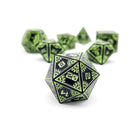 Aurora Lights - Space Dice 7 Piece RPG Set-Metal Dice-Norse Foundry-Dungeons and Dragons-DND Dice-D20-Dice-DND