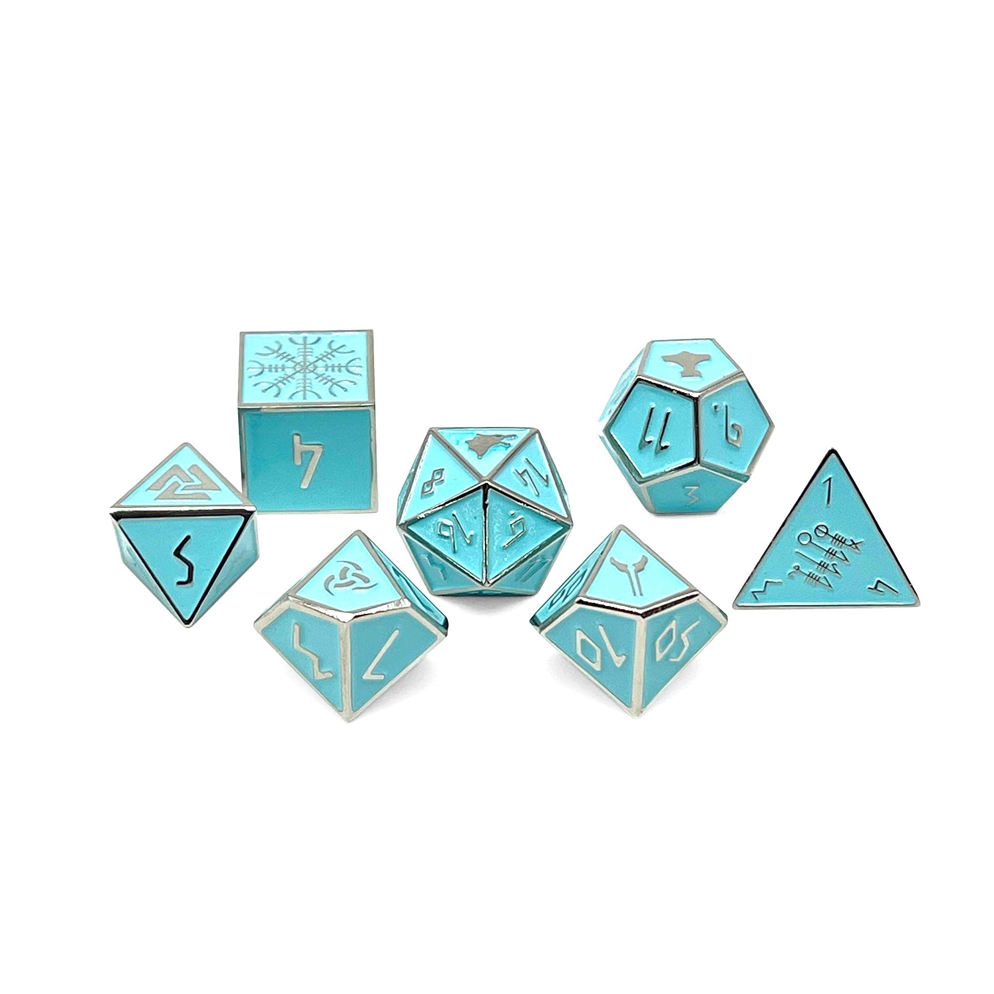 Banshee Wail Norse Themed Metal Dice Set -Metal Dice-Norse Foundry-Dungeons and Dragons-DND Dice-D20-Dice-DND