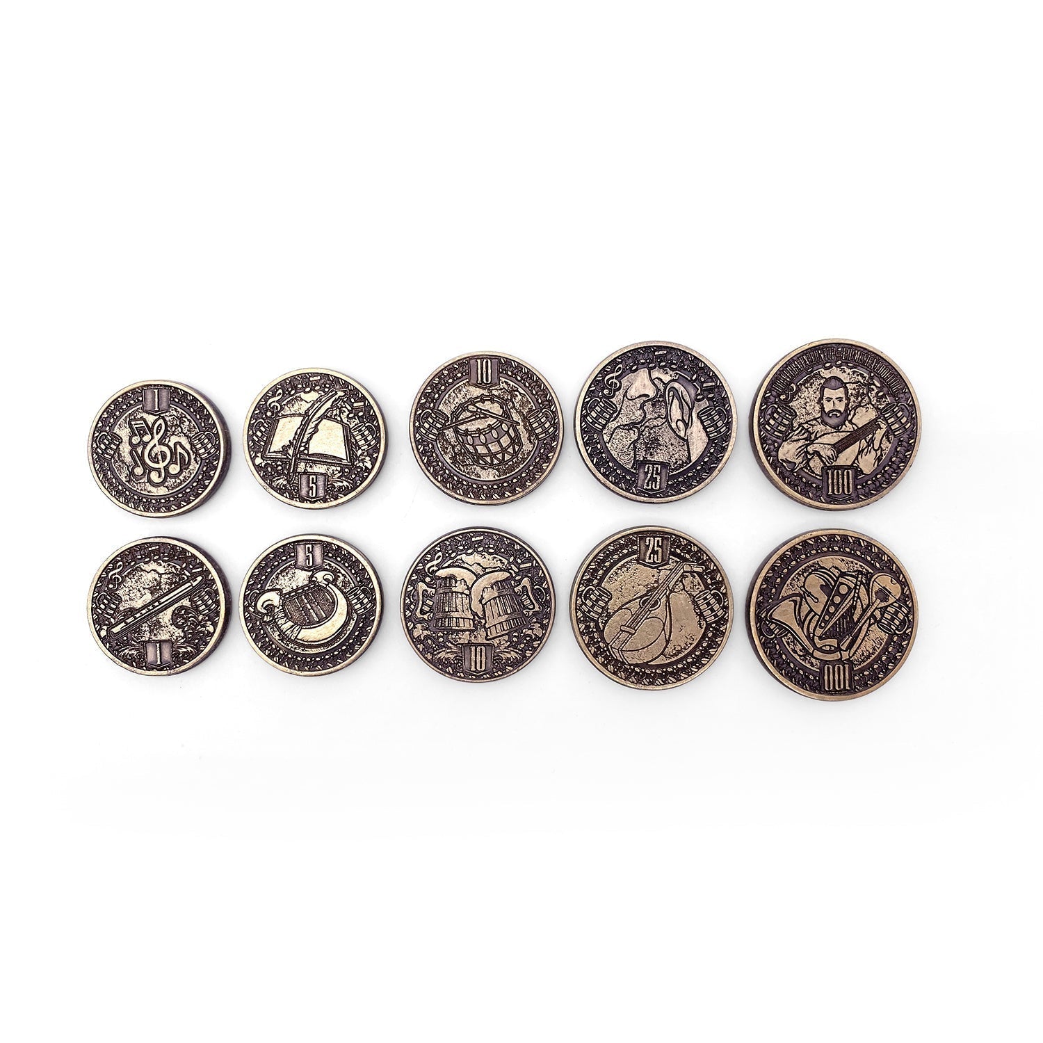 Adventure Coins - Bard Metal Coins Set of 10 - NOR 03438_Parent