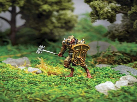 Belgar Dragonfolk in Heavy Armor 28mm Miniature by Adventurers & Adversaries