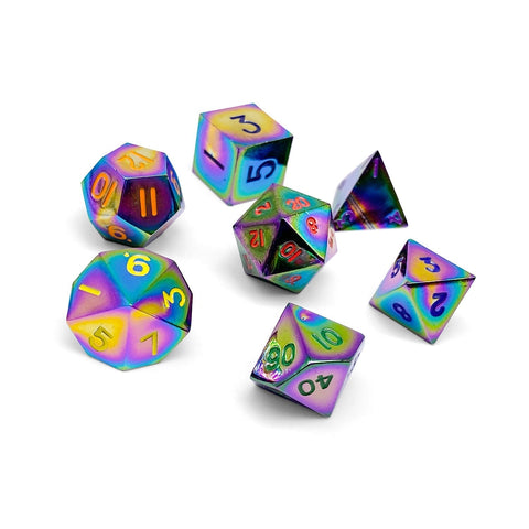 BiFrost - 7 Piece Metal D&D & RPGs Dice Set