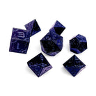 Black Hole - Space Dice 7 Piece RPG Set | Glows in the Dark-Metal Dice-Norse Foundry-Dungeons and Dragons-DND Dice-D20-Dice-DND