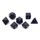 Black Obsidian - Raised Holographic 7 Piece RPG Set Gemstone Dice-Gemstone Dice-Norse Foundry-Dungeons and Dragons Dice-Gem Dice-DND Dice-Gaming Dice