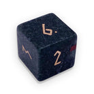 Bloodstone - Single D6 Gemstone Dice-Gemstone Dice-NOR 01154-Norse Foundry-dungeon and dragons-dice-dnd-dungeon & dragons