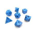 Blue Turquoise - 7 Piece RPG Set Gemstone Dice-Gemstone Dice-Norse Foundry-Dungeons and Dragons Dice-Gem Dice-DND Dice-Gaming Dice